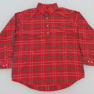 Classic Blues Women's Cotton Flannel Pullover Shirt Size Medium